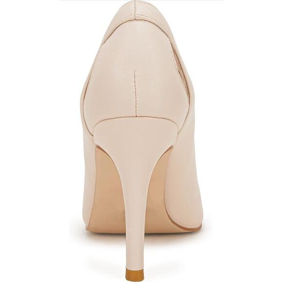 Coutgo Cut Out Pumps High Heel Stiletto Pointed Toe Dress Shoes Sz 8.5 Nude - Picture 15 of 16